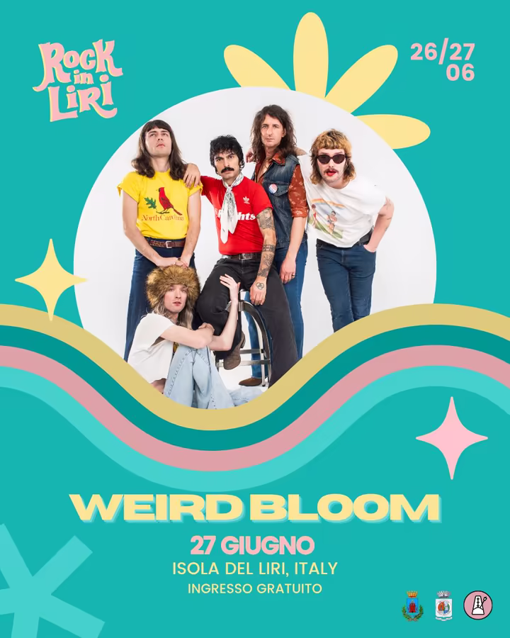 locandina Concerto Weird Bloom a Rock in Liri